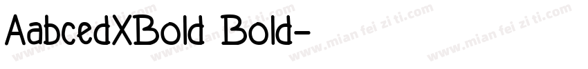 AabcedXBold Bold字体转换